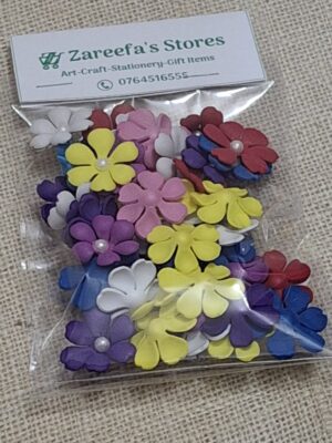 Mix-foam flowers with pearl beads