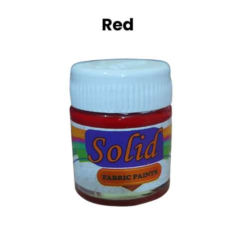 Solid Fabric Paint 15ml Red